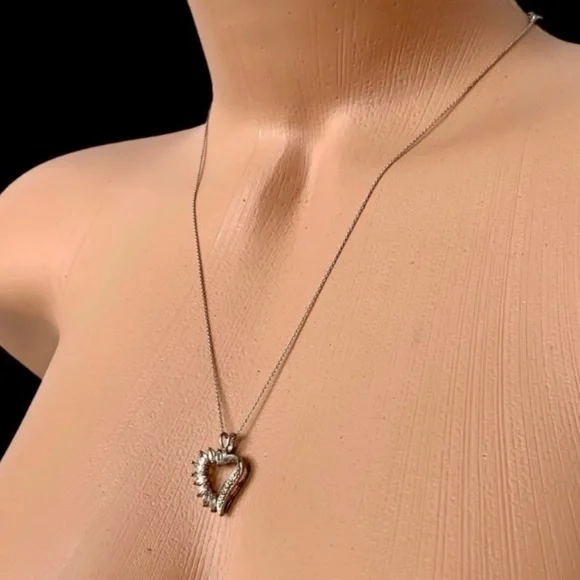 925 sterling silver pendant heart
